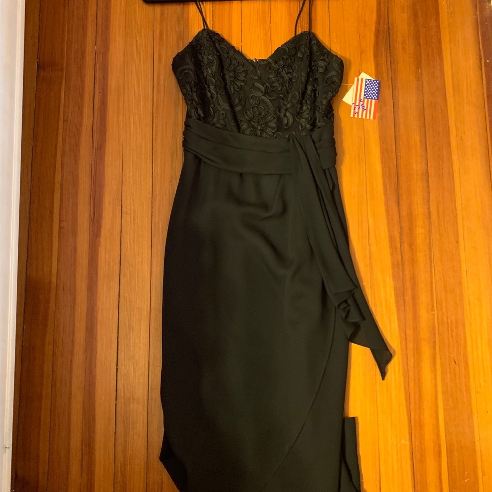 Black midi dress-new